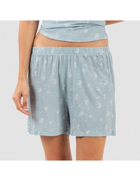 Pijama tirantes mujer viscosa Adriane verde agua