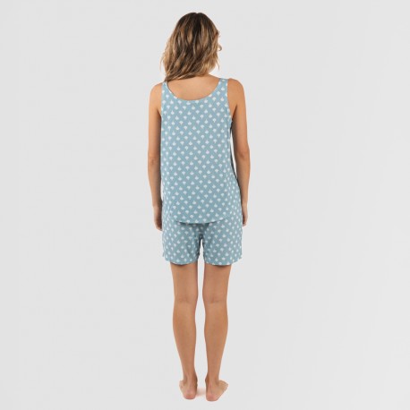 Pijama tirantes mujer viscosa Summer indigo