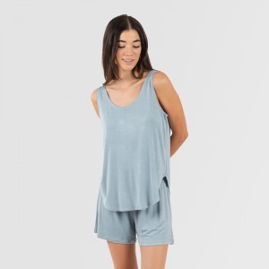 Pijama tirantes mujer viscosa liso 2