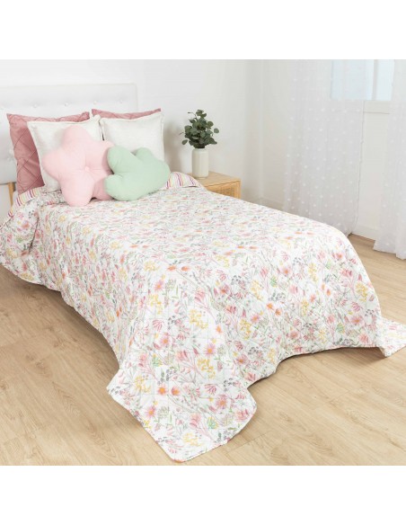 Colcha bouti Ainhoa rosa