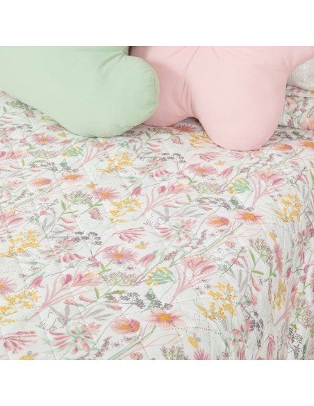 Colcha bouti Ainhoa rosa