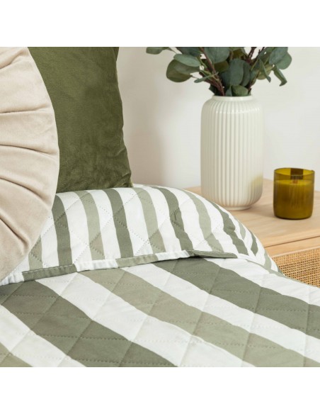 Colcha bouti Raya Aviles verde caceria