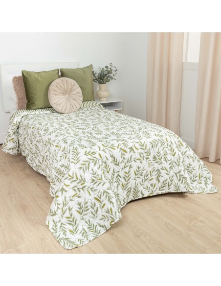 Colcha bouti Caliope verde caceria