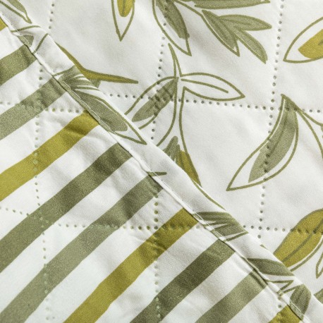 Colcha bouti Caliope verde caceria