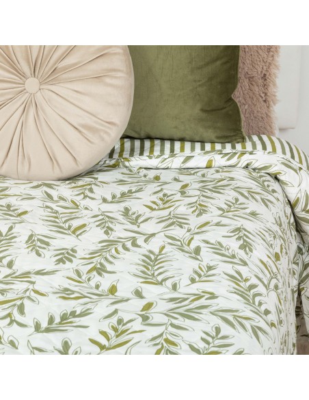 Colcha bouti Caliope verde caceria