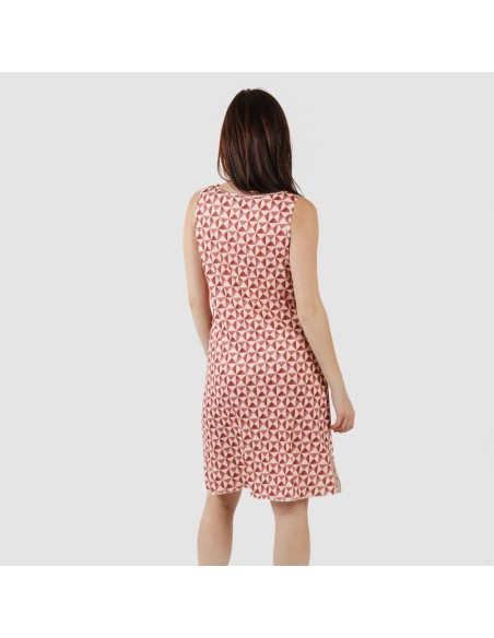 Vestido midi tirantes soft Tucson malva rosa