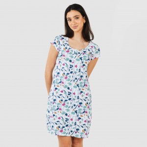 Blusón algodón Maura verde azulado