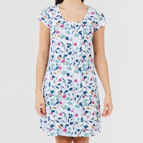 Blusón algodón Maura verde azulado