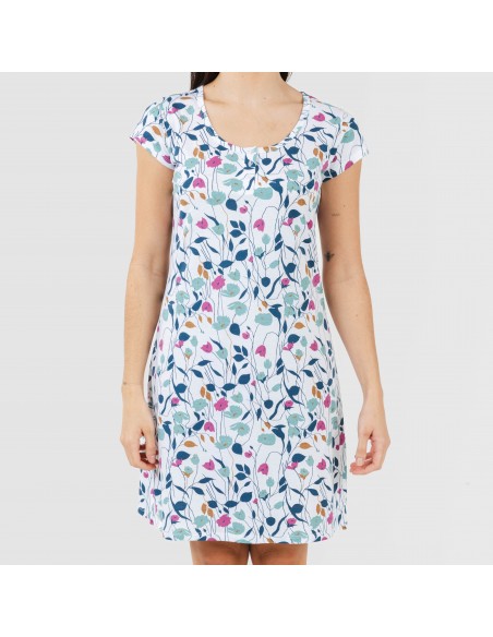 Blusón algodón Maura verde azulado