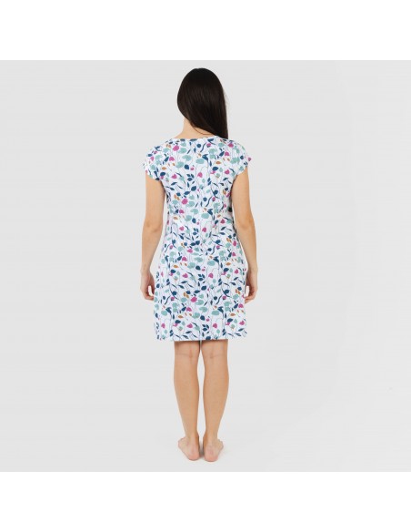 Blusón algodón Maura verde azulado