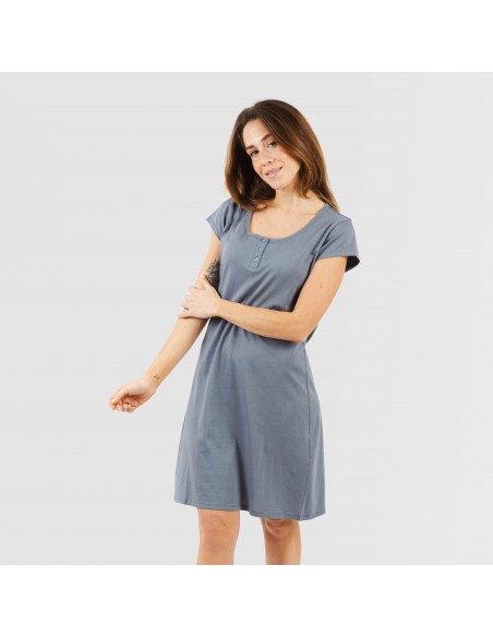 Blusón algodón liso