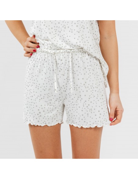 Pijama tirantes mujer soft Universo perla