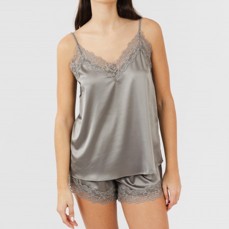 Pijama tirantes mujer satén Friday liso