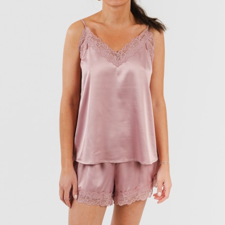 Pijama tirantes mujer satén Friday liso