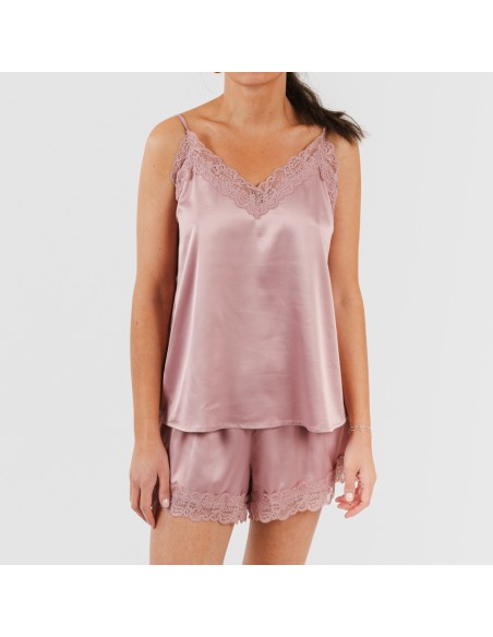 Pijama tirantes mujer satén Friday liso