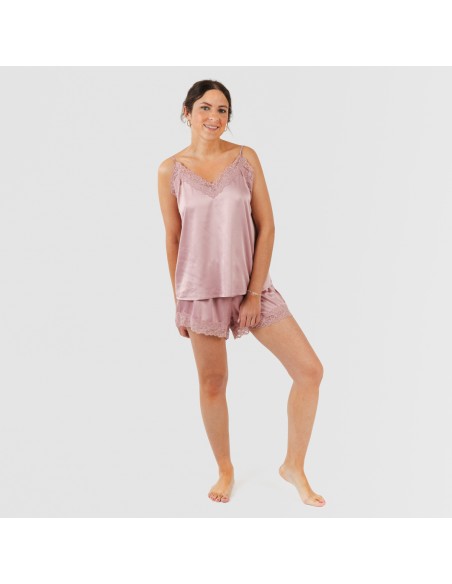 Pijama tirantes mujer satén Friday liso