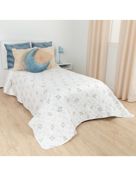 Colcha bouti Bennet indigo