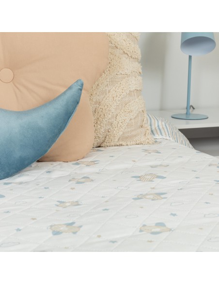 Colcha bouti Bennet indigo