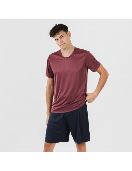 Conjunto deportivo corto tecnico hombre burdeos marino