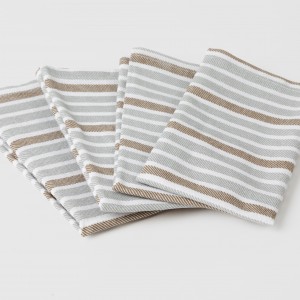 Set 4 Servilletas Raya Guti gris