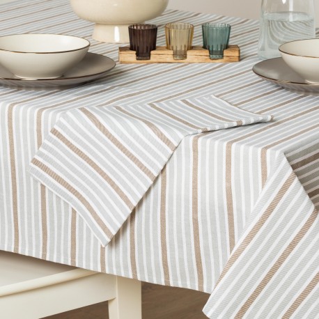 Set 4 Servilletas Raya Guti gris