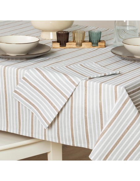 Set 4 Servilletas Raya Guti gris