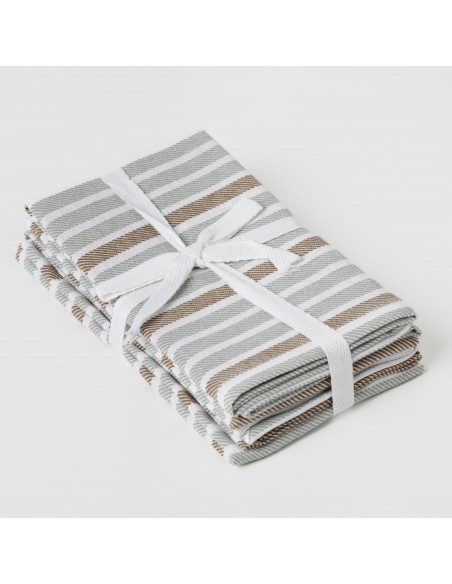 Set 4 Servilletas Raya Guti gris