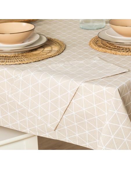 Mantel antimanchas Culia beige