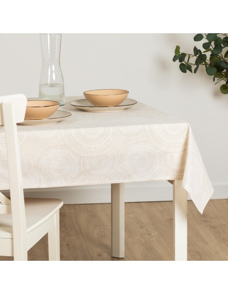 Mantel antimanchas Kabilas beige