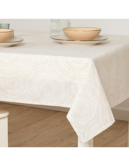 Mantel antimanchas Kabilas beige