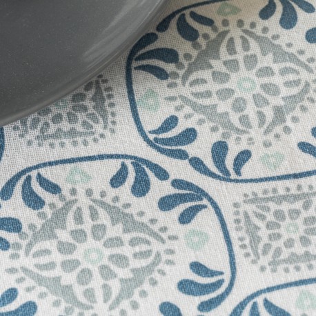 Mantel antimanchas Valme indigo