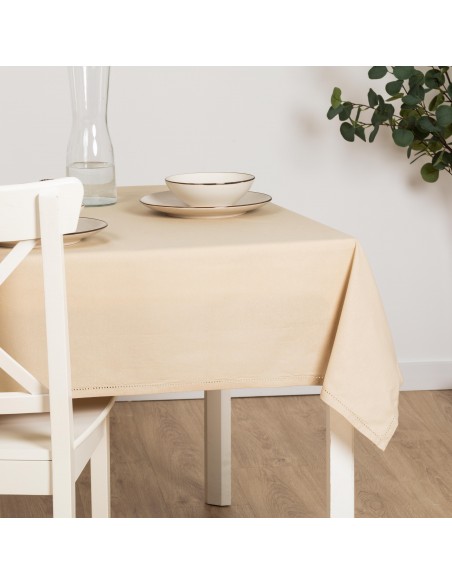 Mantel antimanchas algodón liso