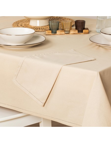 Mantel antimanchas algodón liso