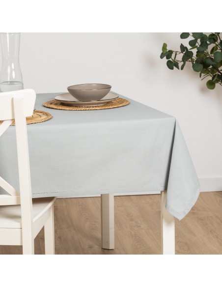 Mantel antimanchas algodón liso