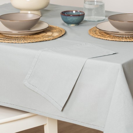 Mantel antimanchas algodón liso