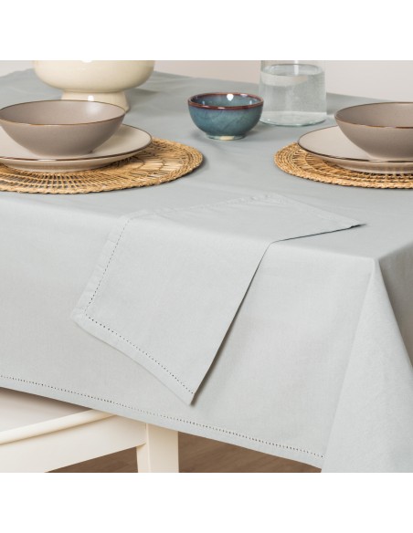 Mantel antimanchas algodón liso
