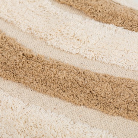 Cojín rectangular algodón 30x50 Tejada natural - funda + relleno