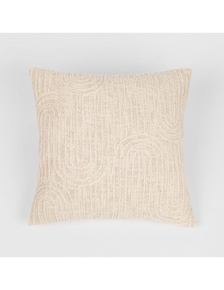 Cojín cuadrante algodón Ceballos natural 45x45  - funda + relleno