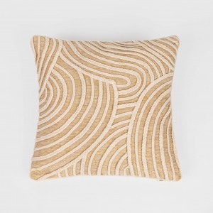 Cojín cuadrante algodón Dune natural 45x45  - funda + relleno