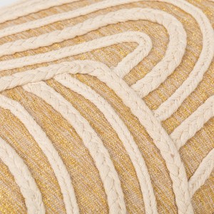 Cojín cuadrante algodón Dune natural 45x45  - funda + relleno 2