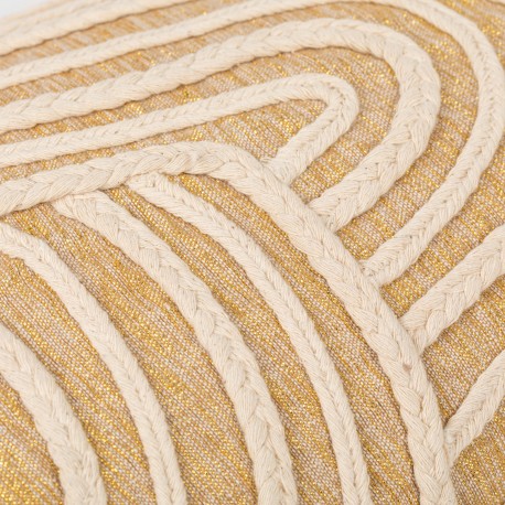 Cojín cuadrante algodón Dune natural 45x45  - funda + relleno