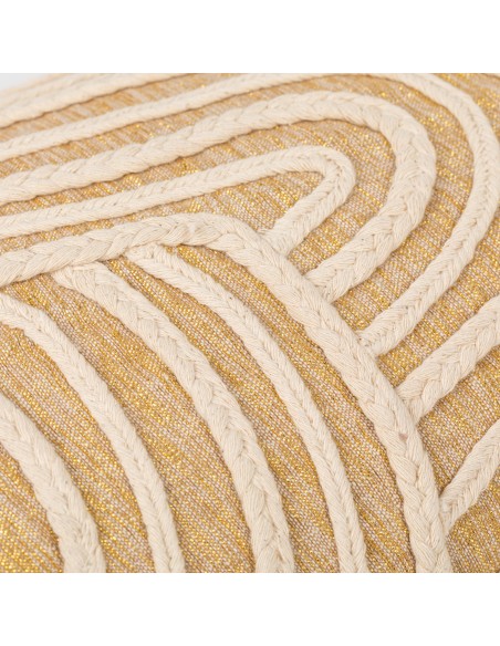 Cojín cuadrante algodón Dune natural 45x45  - funda + relleno