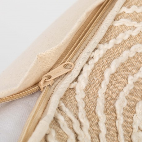 Cojín cuadrante algodón Midsommar natural 45x45  - funda + relleno