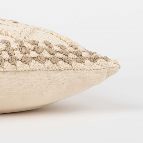 Cojín cuadrante algodón Basette 45x45 - funda + relleno