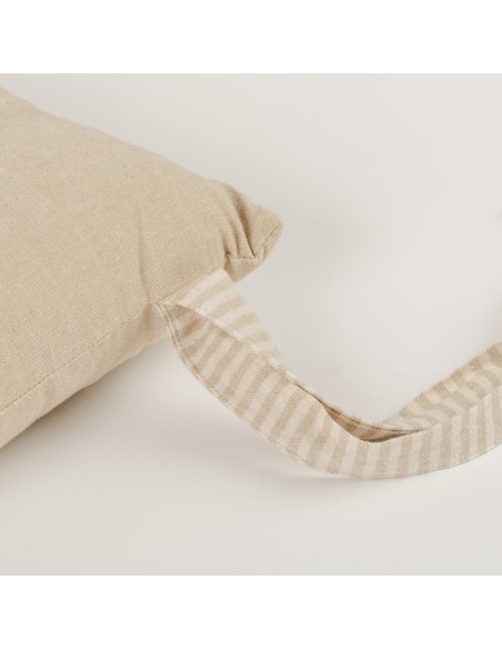 Cojín plancheta botones algodón liso