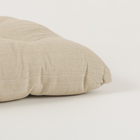 Cojín plancheta botones algodón liso