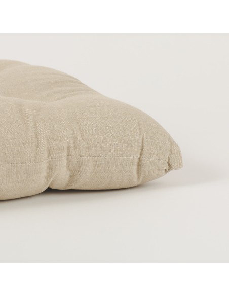 Cojín plancheta botones algodón liso