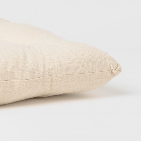 Cojín plancheta botones algodón liso