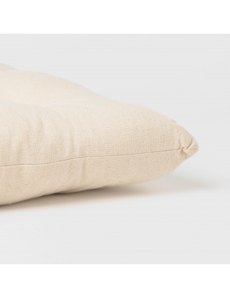Cojín plancheta botones algodón liso