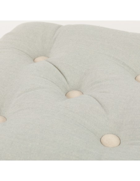 Cojín plancheta botones algodón liso